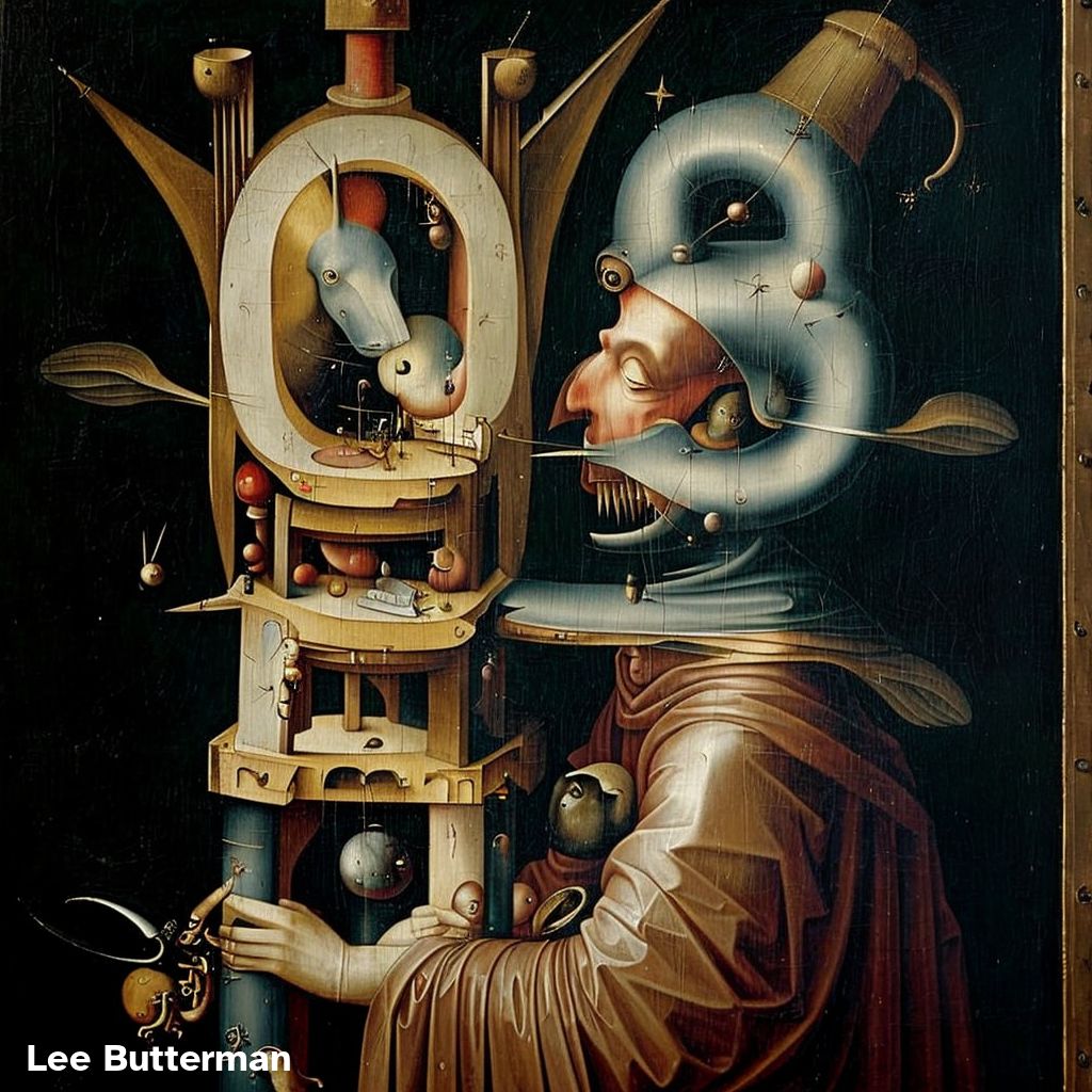 hieronymus bosch clockface set to 0857